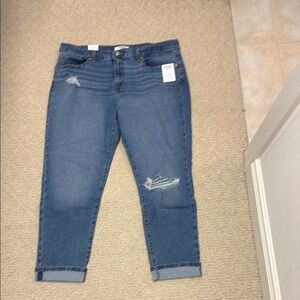 Denizen by Levi’s Boyfriend Distressed Women's Blue Jeans Size 12